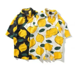 HAWAII ALOHA SHIRTS- Lemon Short Sleeve Shirt Unisex