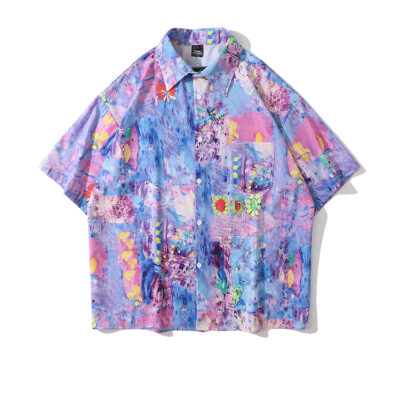 oil painting shirt pink